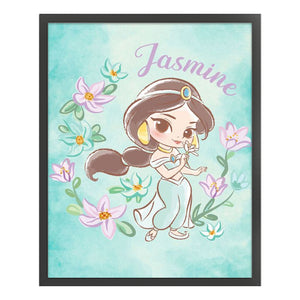 Yishu - Princess Jasmine - 40*50CM 11CT 3 Stamped Cross Stitch
