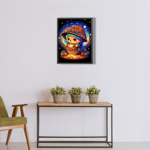 Magical Journey Of A Cat And Hedgehog 30*40CM(Canvas) Full Round Drill Diamond Painting
