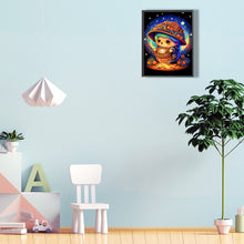 Load image into Gallery viewer, Magical Journey Of A Cat And Hedgehog 30*40CM(Canvas) Full Round Drill Diamond Painting
