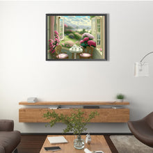 Load image into Gallery viewer, Window View 40*30CM(Canvas) Full Round Drill Diamond Painting
