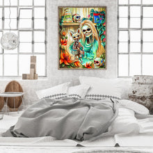 Load image into Gallery viewer, Chihuahua Skull 30*40CM(Canvas) Full Round Drill Diamond Painting
