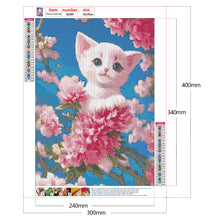 Load image into Gallery viewer, Cat On A Branch 30*40CM(Canvas) Full Round Drill Diamond Painting
