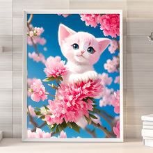 Load image into Gallery viewer, Cat On A Branch 30*40CM(Canvas) Full Round Drill Diamond Painting
