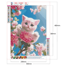 Load image into Gallery viewer, Cat On A Branch 30*40CM(Canvas) Full Round Drill Diamond Painting
