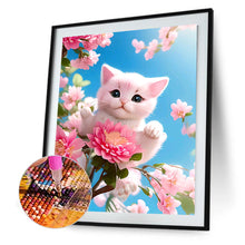 Load image into Gallery viewer, Cat On A Branch 30*40CM(Canvas) Full Round Drill Diamond Painting
