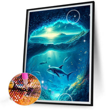 Load image into Gallery viewer, Deep-Sea Dolphin 30*40CM(Canvas) Full Round Drill Diamond Painting
