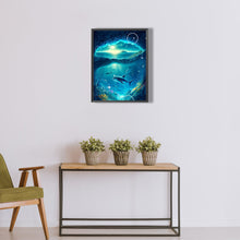 Load image into Gallery viewer, Deep-Sea Dolphin 30*40CM(Canvas) Full Round Drill Diamond Painting
