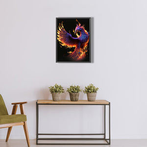 Fire Phoenix 30*40CM(Canvas) Full Round Drill Diamond Painting