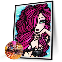 Load image into Gallery viewer, Long-Haired Girl 30*40CM(Canvas) Full Round Drill Diamond Painting
