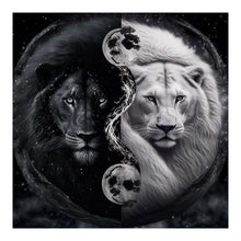 Load image into Gallery viewer, Lion Yin-Yang Diagram 50*50CM(Canvas) Full Round Drill Diamond Painting
