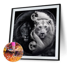 Load image into Gallery viewer, Lion Yin-Yang Diagram 50*50CM(Canvas) Full Round Drill Diamond Painting

