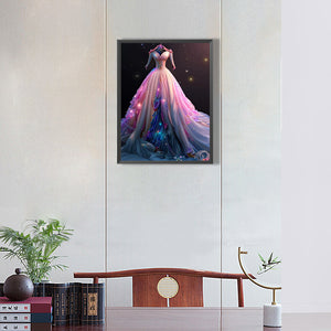 Dream Wedding Dress 30*40CM(Canvas) Full Round Drill Diamond Painting