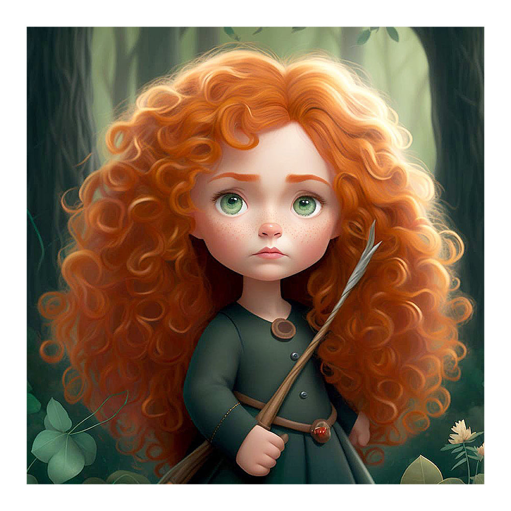 Merida Cartoon Version 30*30CM(Canvas) Full Round Drill Diamond Painting
