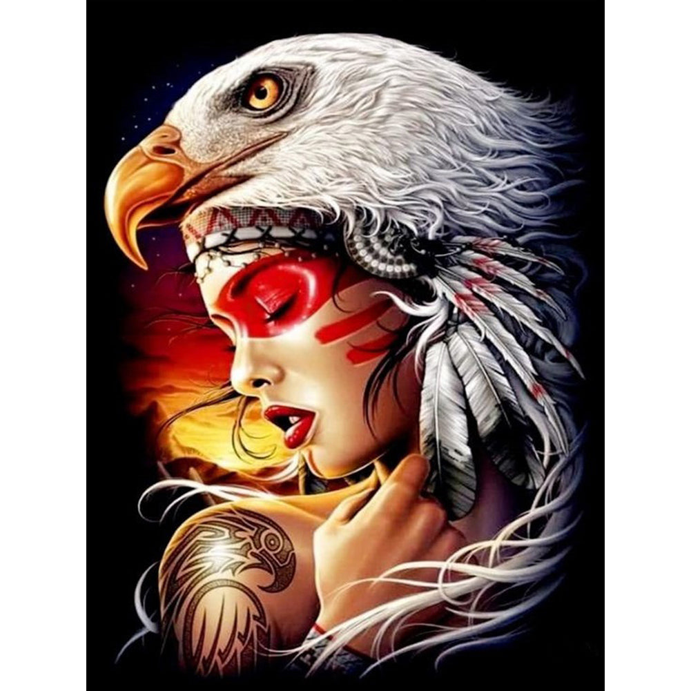 Indian 30*40CM(Canvas) Full Round Drill Diamond Painting
