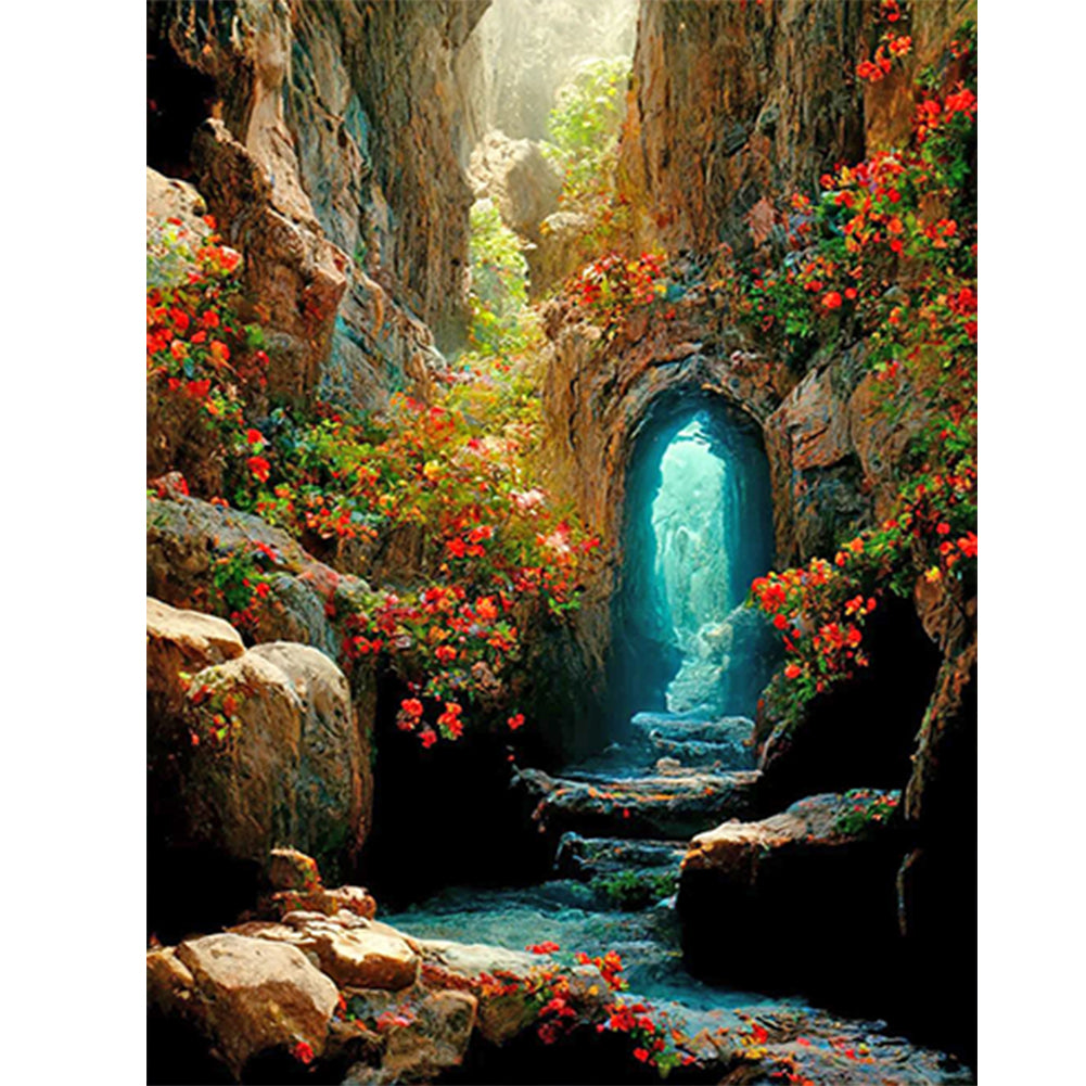 Cave 40*50CM(Canvas) Full Round Drill Diamond Painting