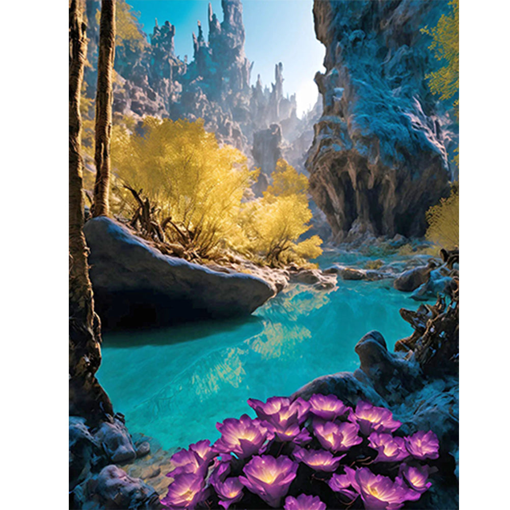 Valley 40*50CM(Canvas) Full Round Drill Diamond Painting