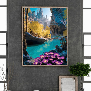 Valley 40*50CM(Canvas) Full Round Drill Diamond Painting