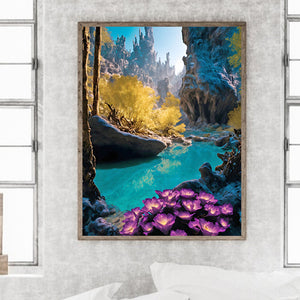 Valley 40*50CM(Canvas) Full Round Drill Diamond Painting