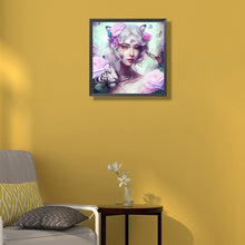 Load image into Gallery viewer, Tiger And Butterfly Girl 40*40CM(Canvas) Full Round Drill Diamond Painting

