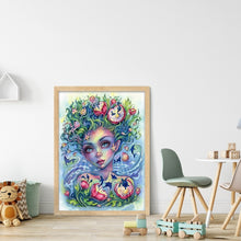 Load image into Gallery viewer, Yishu - Ocean Girl - 50*65CM 11CT 3 Stamped Cross Stitch
