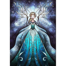 Load image into Gallery viewer, Huancan - Disney Elsa - 50*65CM 11CT 3 Stamped Cross Stitch
