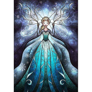 Huancan - Disney Elsa - 50*65CM 11CT 3 Stamped Cross Stitch