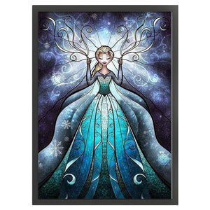 Huancan - Disney Elsa - 50*65CM 11CT 3 Stamped Cross Stitch