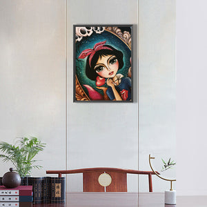 Snow White And Apple 30*40CM(Canvas) Full Round Drill Diamond Painting