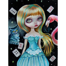 Load image into Gallery viewer, Sad Alice 30*40CM(Canvas) Full Round Drill Diamond Painting
