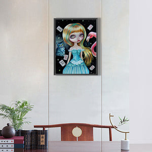 Sad Alice 30*40CM(Canvas) Full Round Drill Diamond Painting