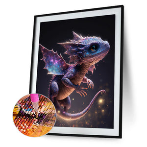 Pterosaur 30*40CM(Canvas) Full Round Drill Diamond Painting
