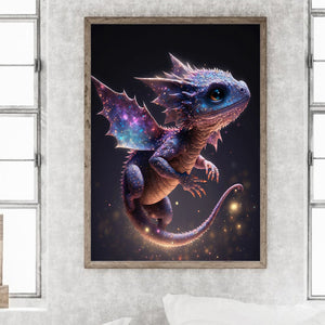 Pterosaur 30*40CM(Canvas) Full Round Drill Diamond Painting
