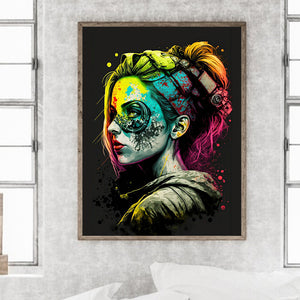 Colorful Makeup 30*40CM(Canvas) Full Round Drill Diamond Painting