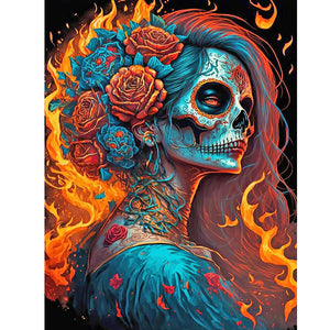 In-Bone Personality 30*40CM(Canvas) Full Round Drill Diamond Painting