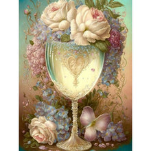 Load image into Gallery viewer, Flower Goblet 30*40CM(Canvas) Full Round Drill Diamond Painting
