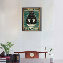 Load image into Gallery viewer, Retro Cat Poster 30*40CM(Canvas) Full Round Drill Diamond Painting
