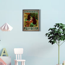 Load image into Gallery viewer, Retro Cat Poster 30*40CM(Canvas) Full Round Drill Diamond Painting
