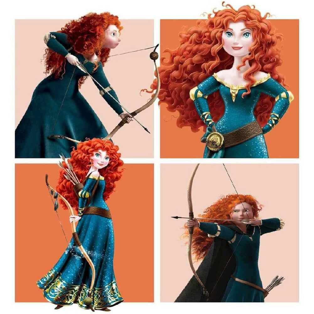 Disney Princess Merida 40*40CM(Canvas) Full Round Drill Diamond Painting
