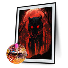 Load image into Gallery viewer, Leopard Approaching Prey Under A Blood Moon 30*40CM(Canvas) Full Round Drill Diamond Painting

