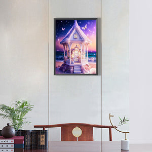 Small Castle By The Sea 30*40CM(Canvas) Full Round Drill Diamond Painting