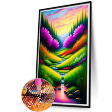Load image into Gallery viewer, Colorful Lake And Mountain 30*50CM(Canvas) Full Round Drill Diamond Painting
