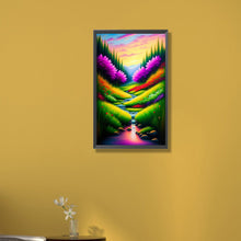 Load image into Gallery viewer, Colorful Lake And Mountain 30*50CM(Canvas) Full Round Drill Diamond Painting
