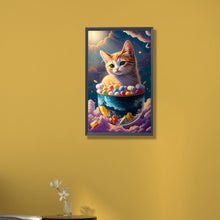 Load image into Gallery viewer, Cat 30*50CM(Canvas) Full Round Drill Diamond Painting
