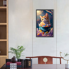 Load image into Gallery viewer, Cat 30*50CM(Canvas) Full Round Drill Diamond Painting
