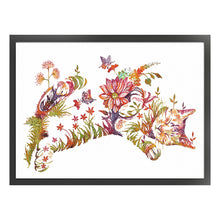 Load image into Gallery viewer, Huancan - Flower And Animal - Cat - 60*40CM 9CT 4 Stamped Cross Stitch
