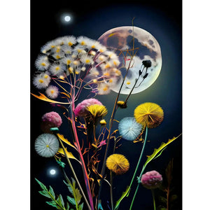Dandelions 30*40CM(Canvas) Full Round Drill Diamond Painting