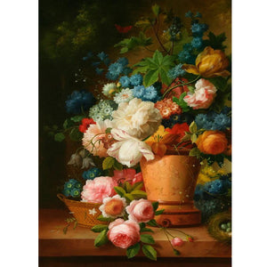 Oil Painting Bouquet 30*40CM(Canvas) Full Round Drill Diamond Painting