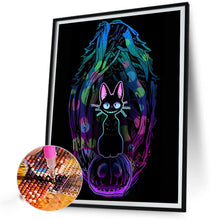 Load image into Gallery viewer, Skeleton Cat 30*40CM(Canvas) Full Round Drill Diamond Painting
