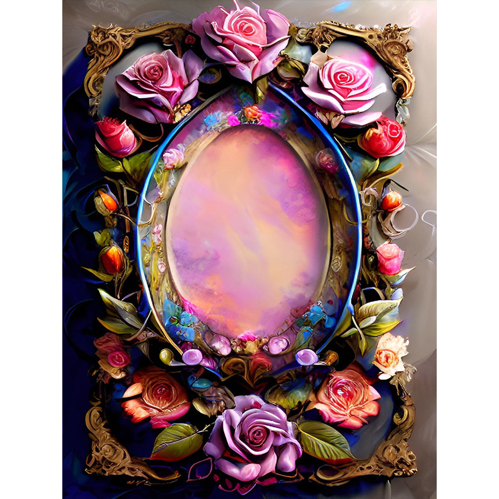 Flowers 30*40CM(Canvas) Full Round Drill Diamond Painting