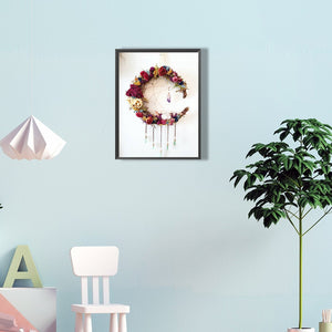 Dreamcatcher And Flowers 30*40CM(Canvas) Full Round Drill Diamond Painting